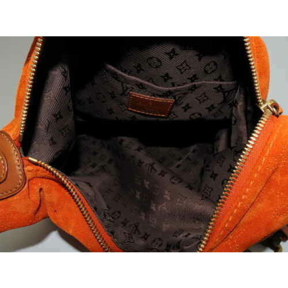 Louis Vuitton Onatah shoulder Monogram bag orange Suede